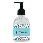 Hockey 2 Glass Soap & Lotion Bottle - Single Bottle (Personalized)