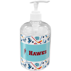 Hockey 2 Acrylic Soap & Lotion Bottle (Personalized)