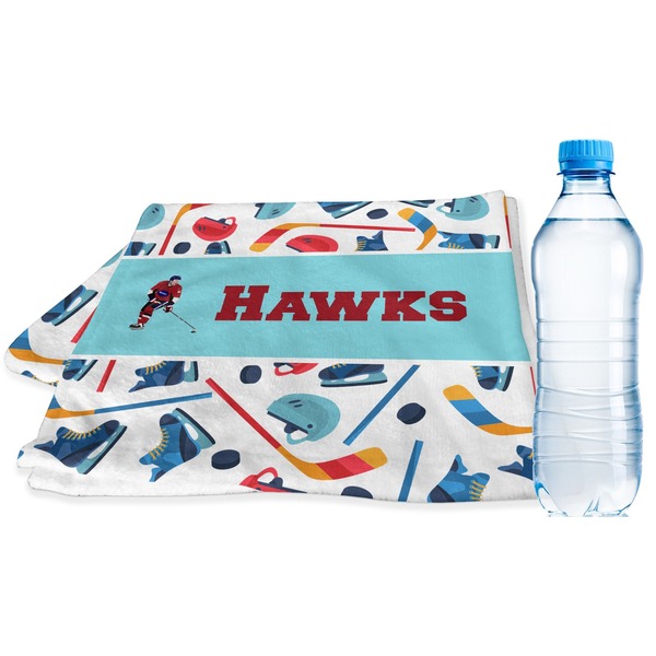 Custom Hockey 2 Sports & Fitness Towel (Personalized)