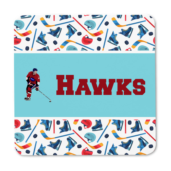 Hockey 2 Square Fridge Magnet - FRONT