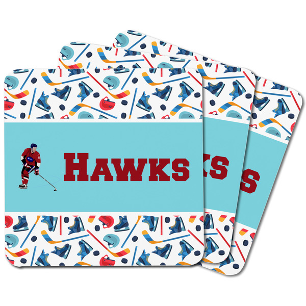 Hockey 2 Square Fridge Magnet - MAIN