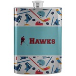 Hockey 2 Stainless Steel Flask (Personalized)
