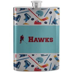 Hockey 2 Stainless Steel Flask (Personalized)