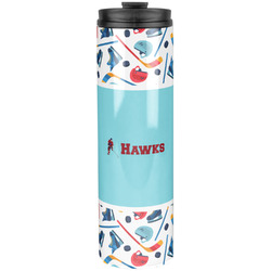 Hockey 2 Stainless Steel Skinny Tumbler - 20 oz (Personalized)