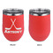 Hockey 2 Stainless Wine Tumblers - Coral - Single Sided - Approval