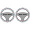 Hockey 2 Steering Wheel Cover- Front and Back