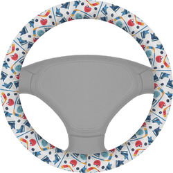 Hockey 2 Steering Wheel Cover (Personalized)