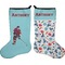 Hockey 2 Holiday Stocking - Double-Sided - Neoprene (Personalized)