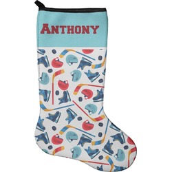 Hockey 2 Holiday Stocking - Neoprene (Personalized)