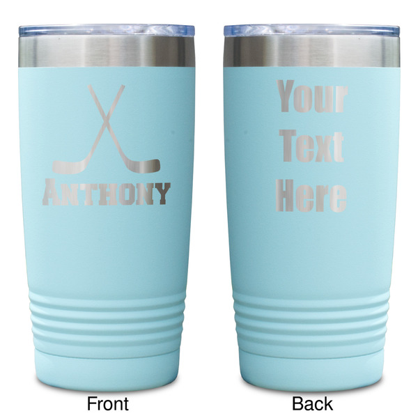 Hockey 2 Teal Polar Camel Tumbler - 20oz -Double Sided - Approval