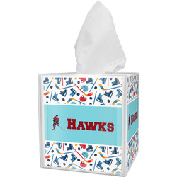 Hockey 2 Tissue Box Cover (Personalized)