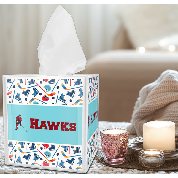 Hockey 2 Tissue Box - LIFESTYLE
