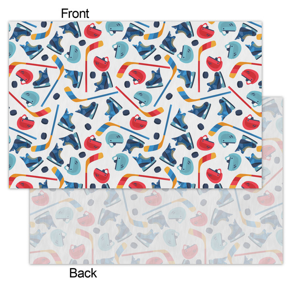 Hockey 2 Tissue Paper - Heavyweight - Small - Front & Back
