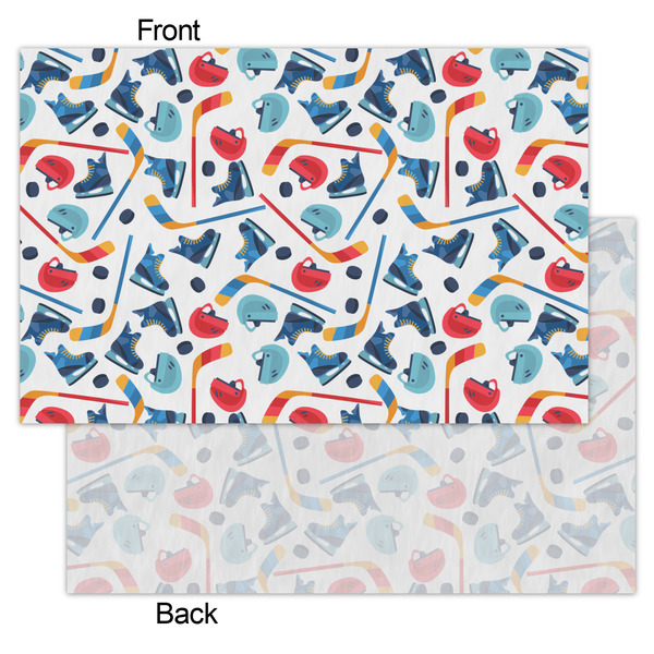 Hockey 2 Tissue Paper - Lightweight - Small - Front & Back