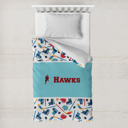 Hockey 2 Toddler Duvet Cover w/ Name or Text