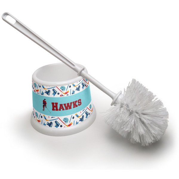 Custom Hockey 2 Toilet Brush (Personalized)