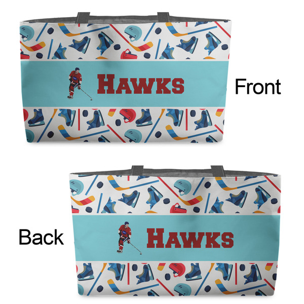 Hockey 2 Tote w/Black Handles - Front & Back Views