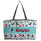Hockey 2 Beach Totes Bag - w/ Black Handles (Personalized)