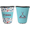 Hockey 2 Trash Can Black - Front and Back - Apvl