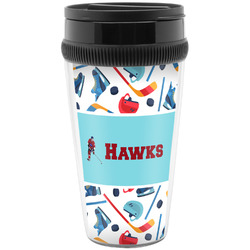 Hockey 2 Acrylic Travel Mug without Handle (Personalized)