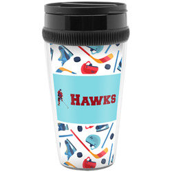Hockey 2 Acrylic Travel Mug without Handle (Personalized)