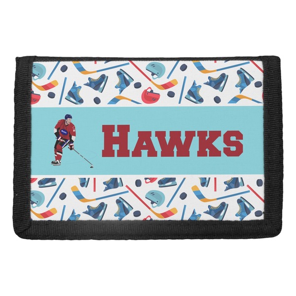 Custom Hockey 2 Trifold Wallet (Personalized)