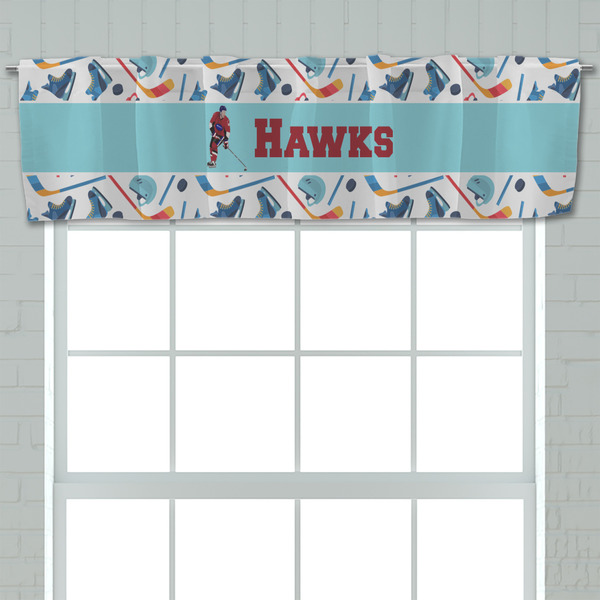 Hockey 2 Valance - Closeup on window