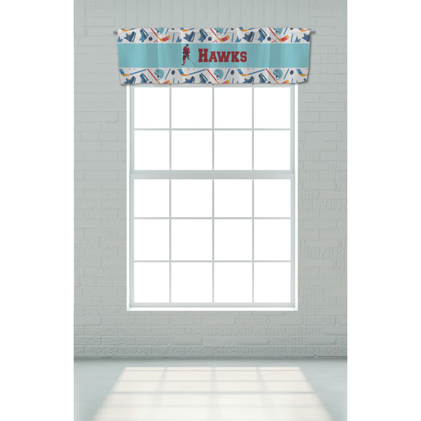 Hockey 2 Valance - On window