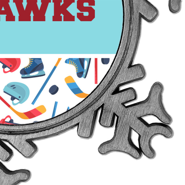 Hockey 2 Vintage Snowflake - Detail