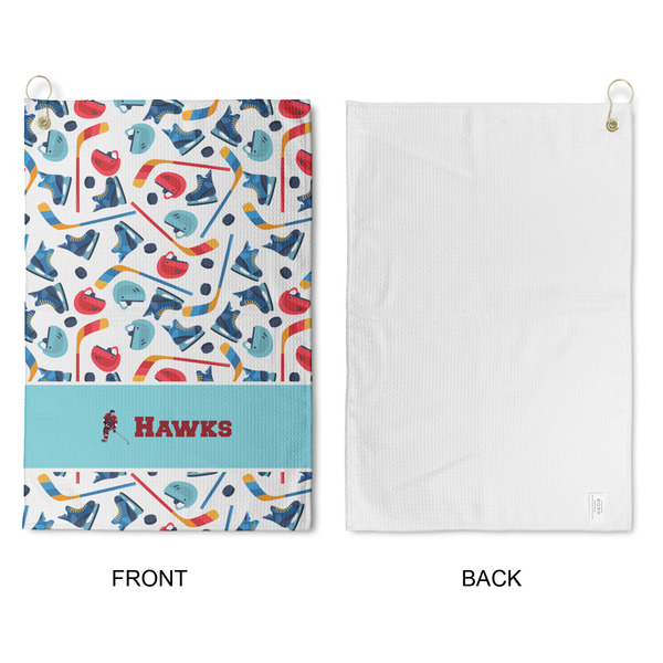 Hockey 2 Waffle Weave Golf Towel - Approval
