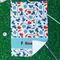 Hockey 2 Waffle Weave Golf Towel - In Context