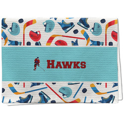 Hockey 2 Kitchen Towel - Waffle Weave (Personalized)