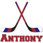 Hockey 2 Graphic Decal - Custom Sizes (Personalized)