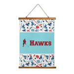Hockey 2 Wall Hanging Tapestry - Tall (Personalized)