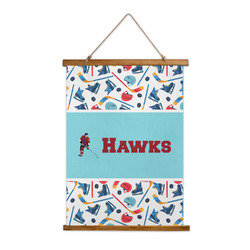 Hockey 2 Wall Hanging Tapestry - Tall (Personalized)