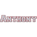 Hockey 2 Name/Text Decal - Large (Personalized)