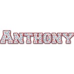 Hockey 2 Name/Text Decal - Custom Sizes (Personalized)