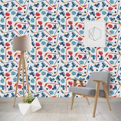 Hockey 2 Wallpaper & Surface Covering (Water Activated - Removable)