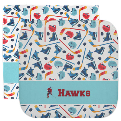 Hockey 2 Facecloth / Wash Cloth (Personalized)
