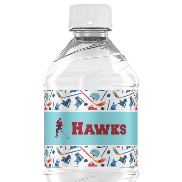 Custom Hockey 2 Water Bottle Labels - Custom Sized (Personalized)