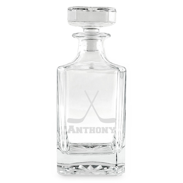 Hockey 2 Whiskey Decanter - 26oz Square - FRONT