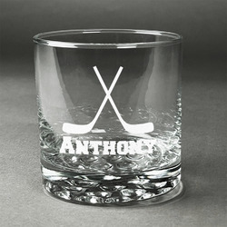 Hockey 2 Whiskey Glass - Engraved (Personalized)