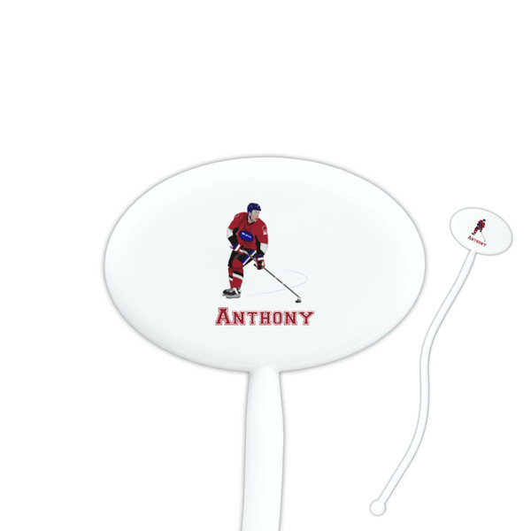 Custom Hockey 2 Oval Stir Sticks (Personalized)