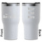 Hockey 2 White RTIC Tumbler - Front and Back