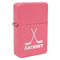 Hockey 2 Windproof Lighters - Pink - Front/Main