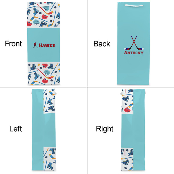 Hockey 2 Wine Gift Bag - Matte - Approval