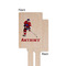 Hockey 2 Wooden 6.25" Stir Stick - Rectangular - Single - Front & Back
