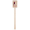 Hockey 2 Wooden 6.25" Stir Stick - Rectangular - Single Stick