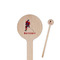 Hockey 2 Wooden 7.5" Stir Stick - Round - Closeup
