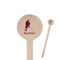 Hockey 2 7.5" Round Wooden Stir Sticks - Single Sided (Personalized)